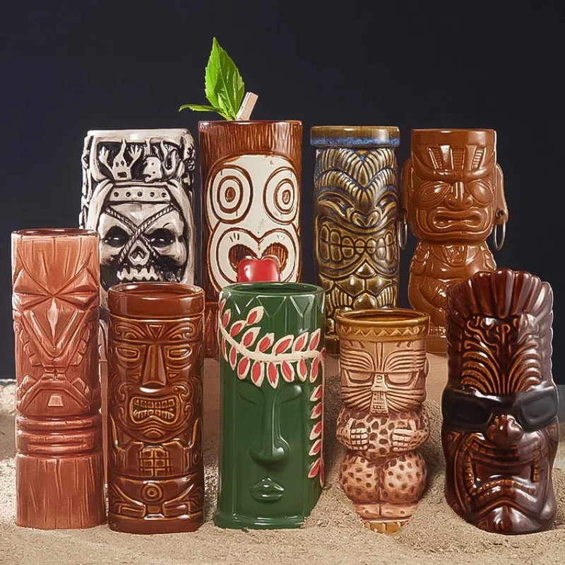 Wine Beer Type - 60 Typ Hawajski Kubek Tiki Ceramiczne