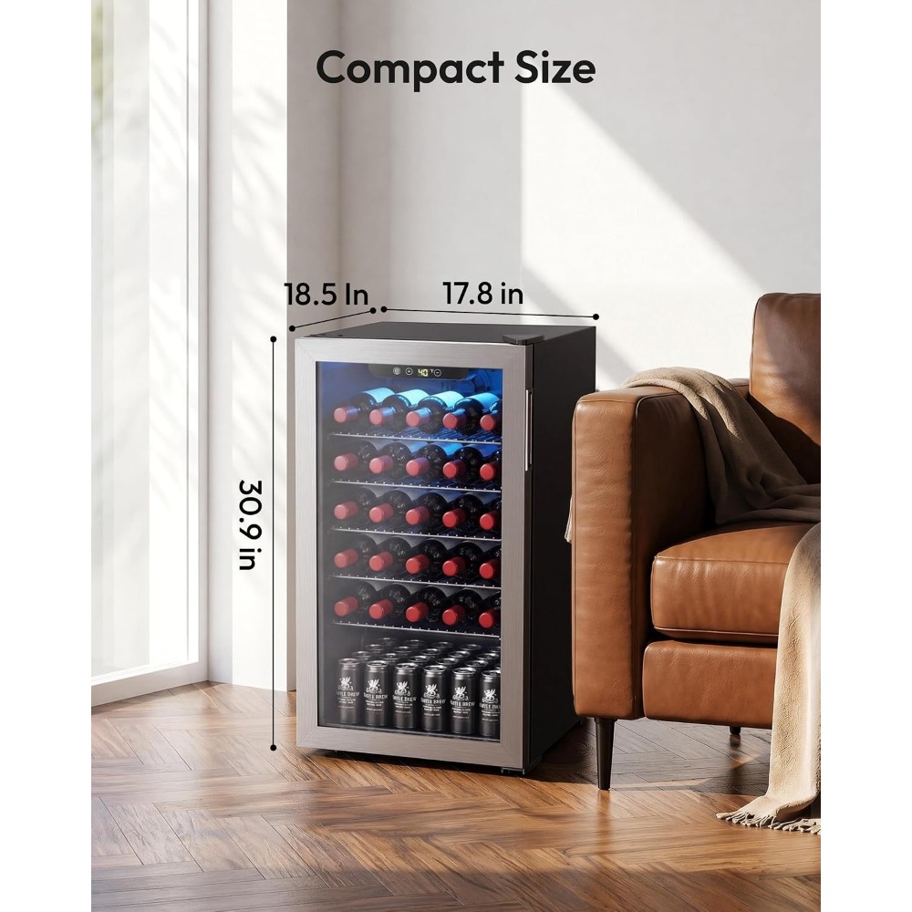 Wine Beer Fridge Small - Miniaturowa lodówka na napoje 128 Can,