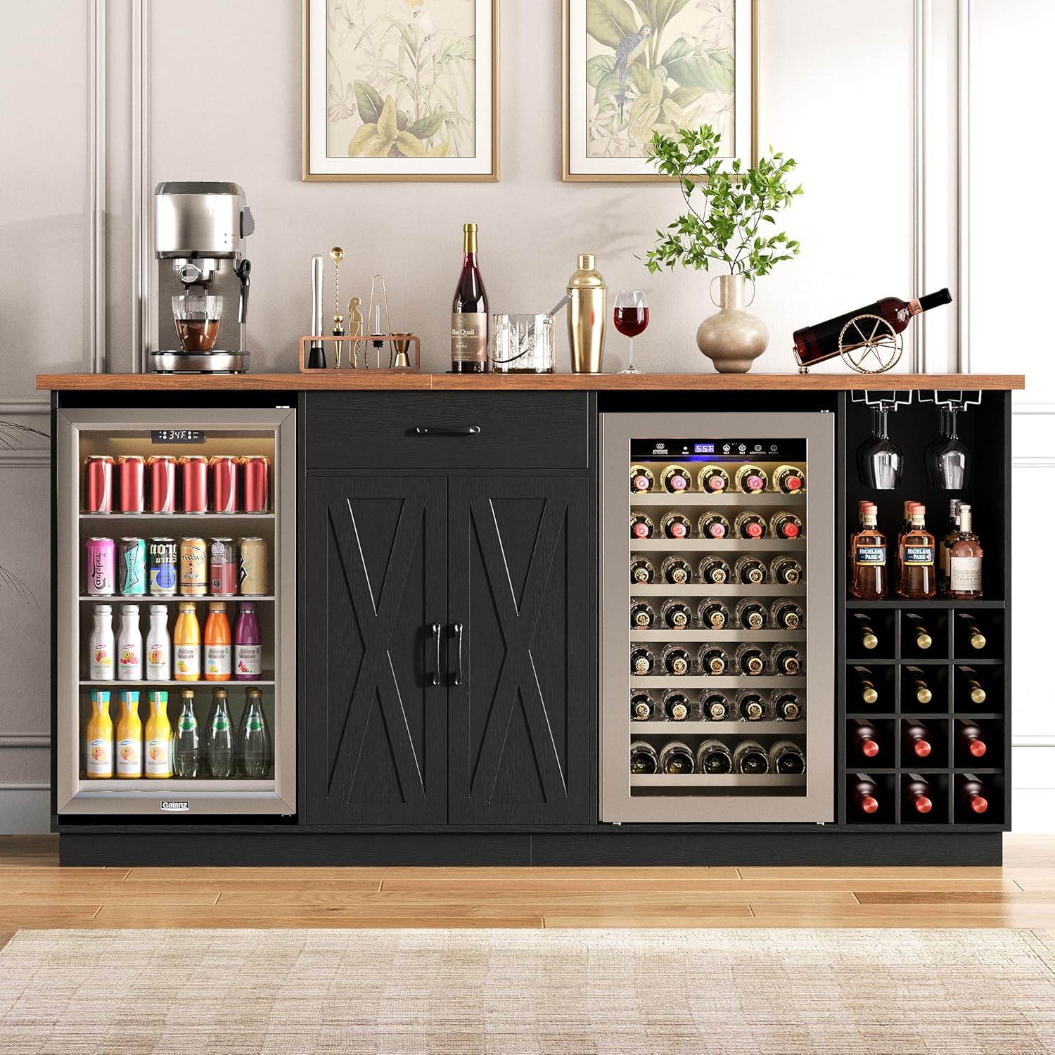 Wine Beer Liquor - Duża szafka barowa na kawę o