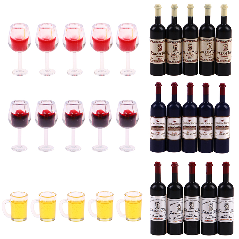 Wine Beer House - 5 sztuk 1:12 domek dla lalek