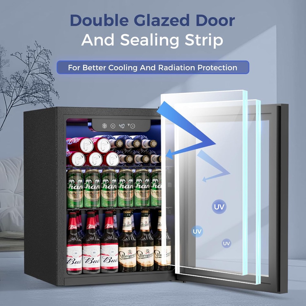 Wine Beer Fridge Small - Minilodówka na napoje o pojemności 1,7