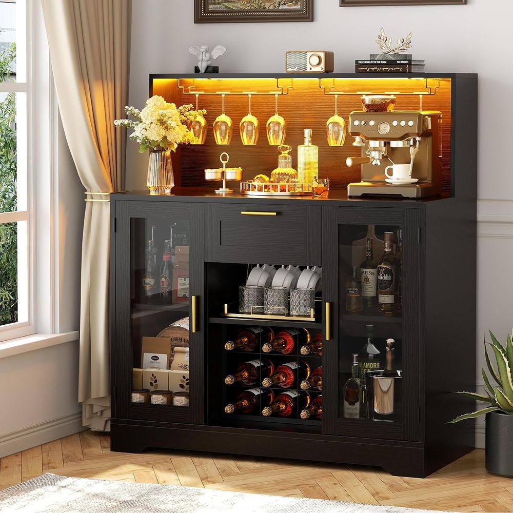Wine Beer Liquor - Szafka barowa na wino z oświetleniem