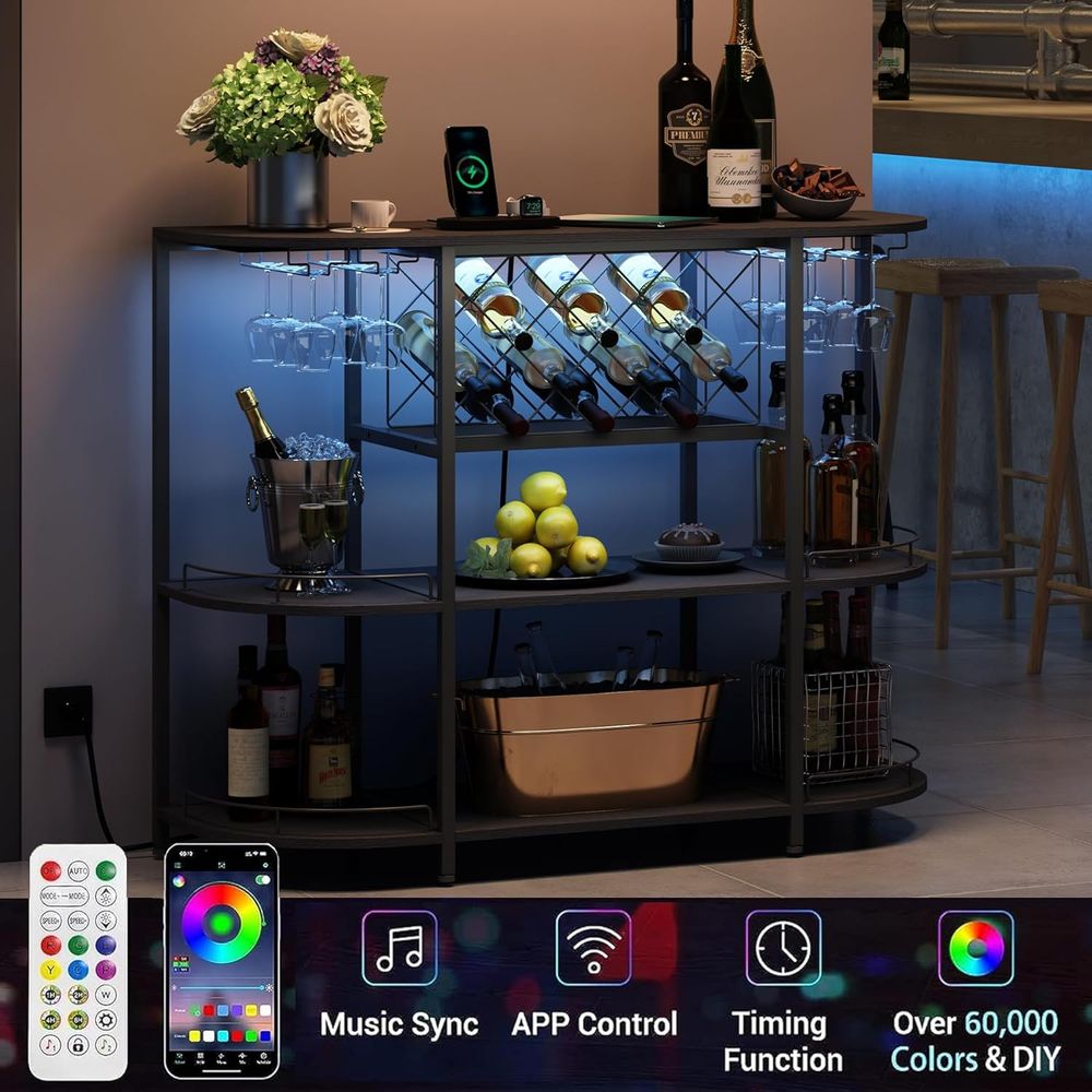 Czarny 3-poziomowy stolik kawo – Wine & Beer Shop Photos recenzja i cena