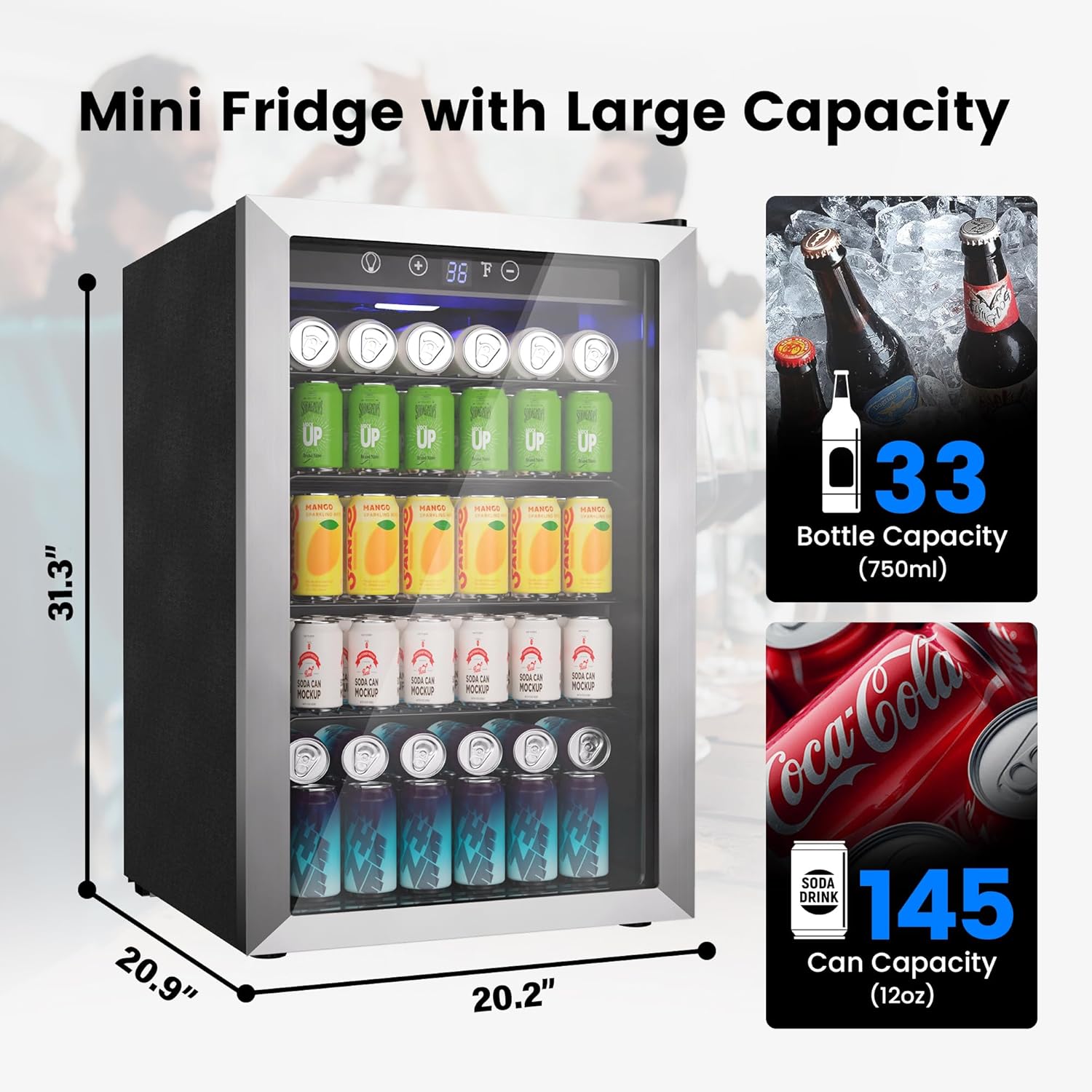 Lodówka na napoje o pojemności – Wine Beer Fridge Small recenzja i cena