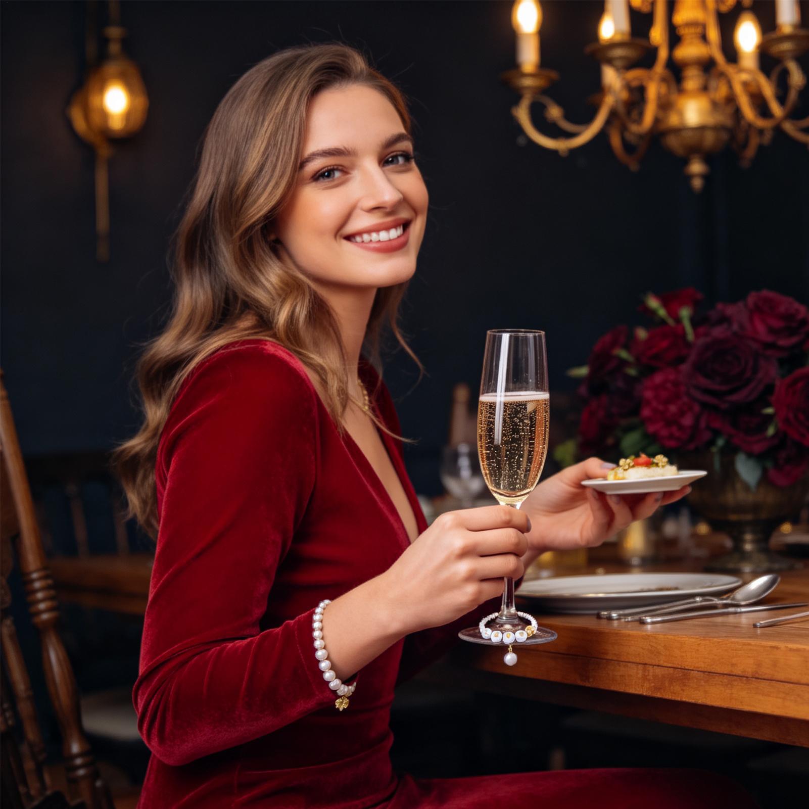 Ozdoby do kieliszków z koralik – Wine & Beer Shop Photos recenzja i cena
