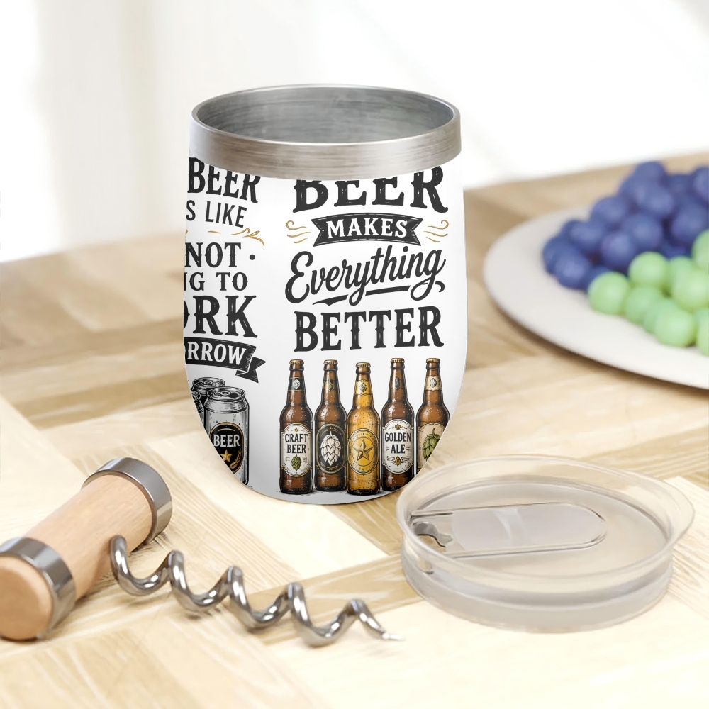 Zabawne cytaty o piwie Termosy – Beer And Wine Quote recenzja i cena