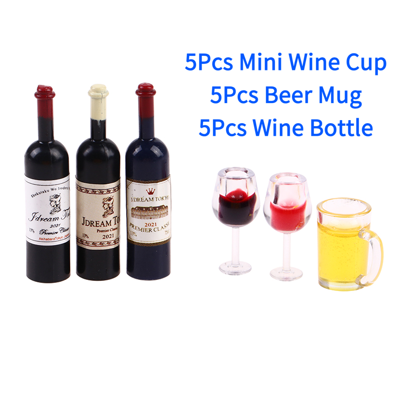 5 szt. 1:12 Miniaturowe kielis – Wine Beer House recenzja i cena