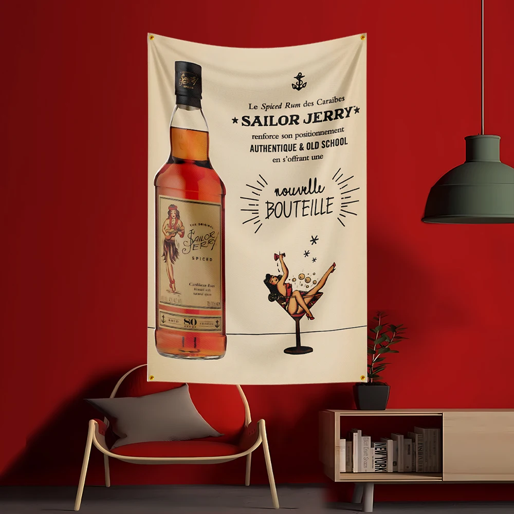 90X150CM S-Sailor Jerrys rum F – Wine Beer Garden recenzja i cena