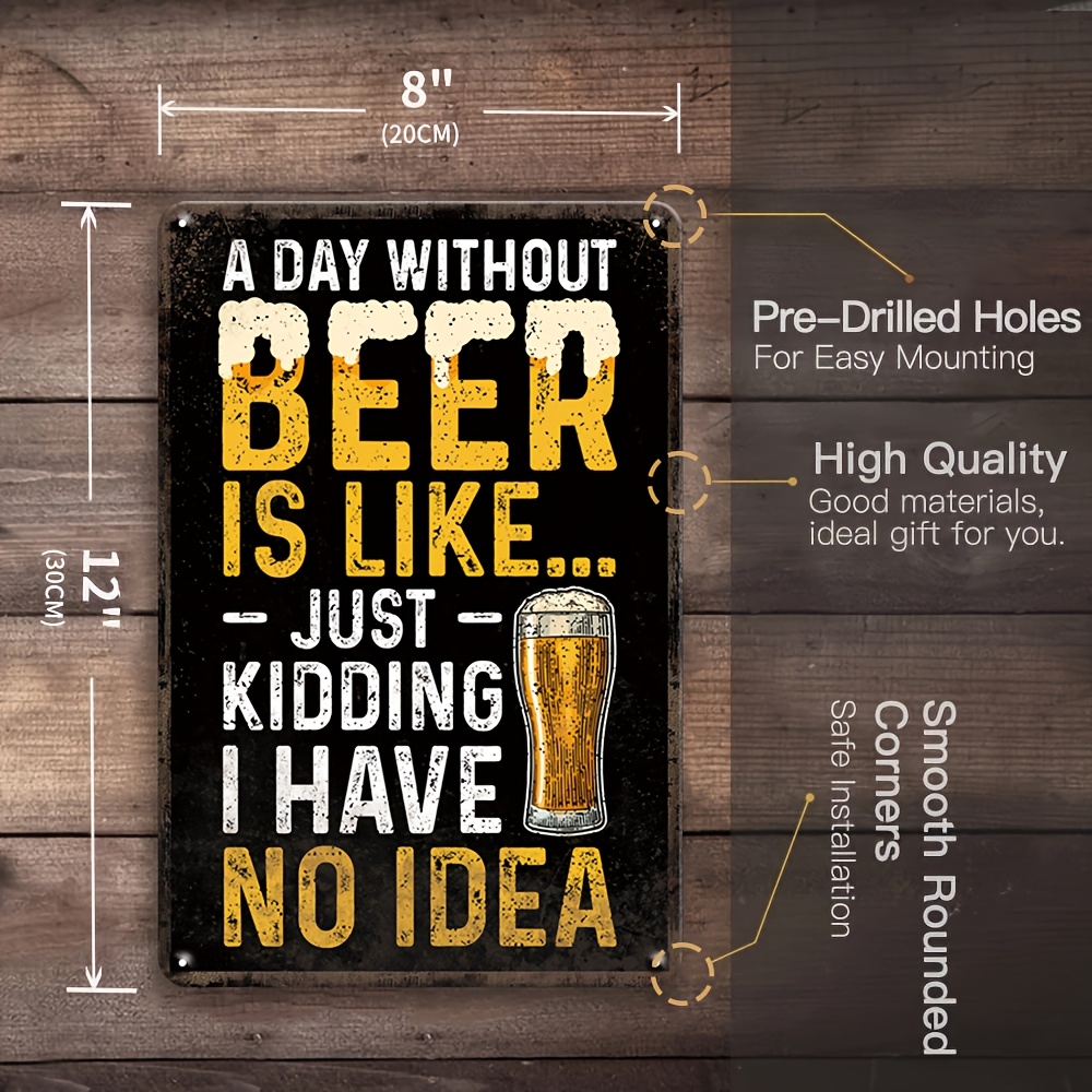 1 szt. Vintage 2D Płaski Zabaw – Beer And Wine Quote recenzja i cena