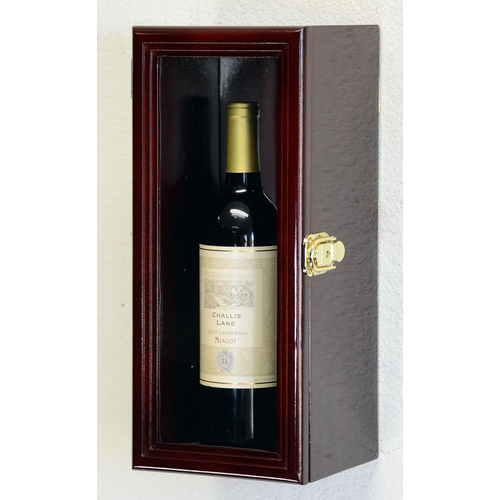 Ścienna gablota na butelki win – Wine & Beer Shop Photos recenzja i cena