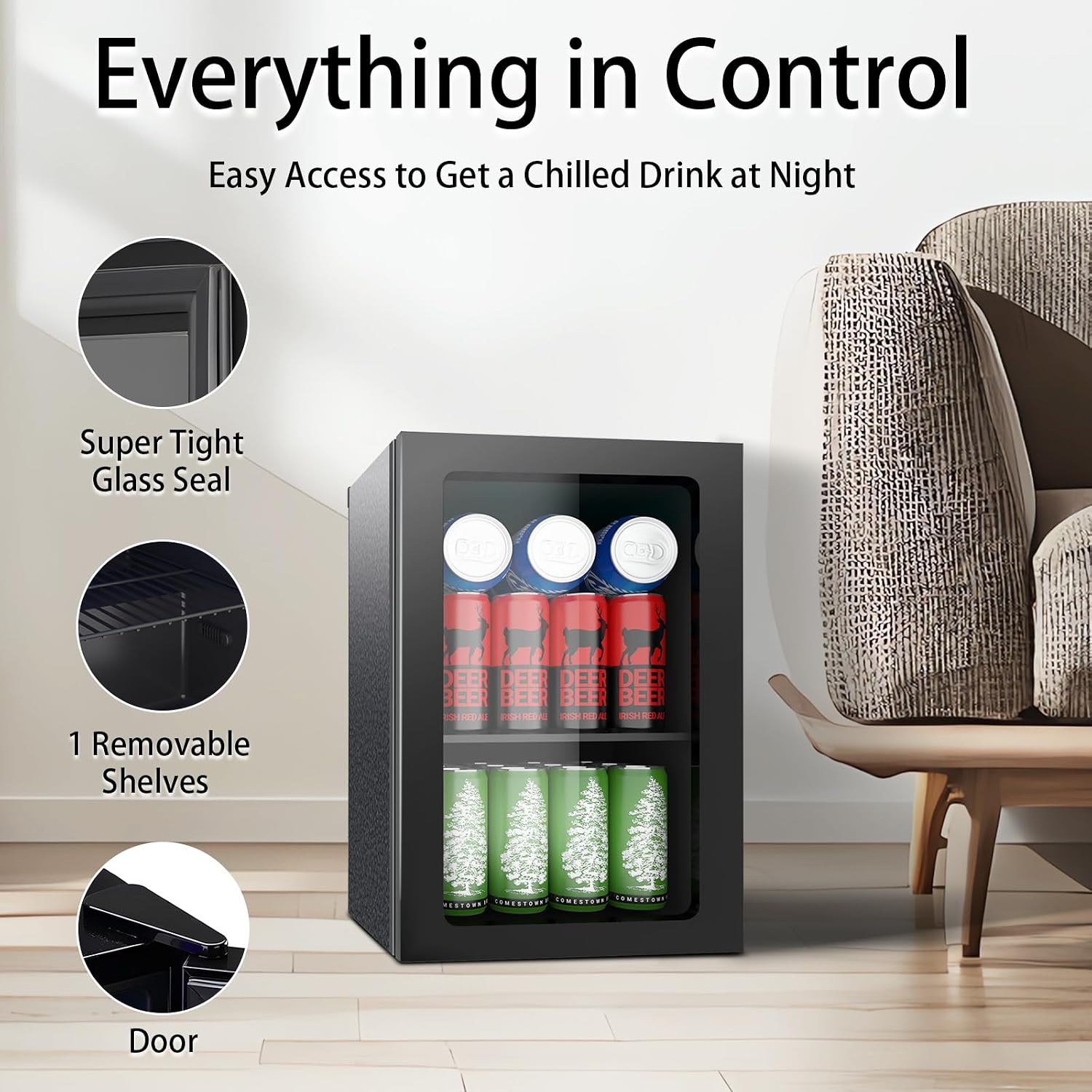 Chłodziarka do napojów, mini l – Wine Beer Fridge Small recenzja i cena