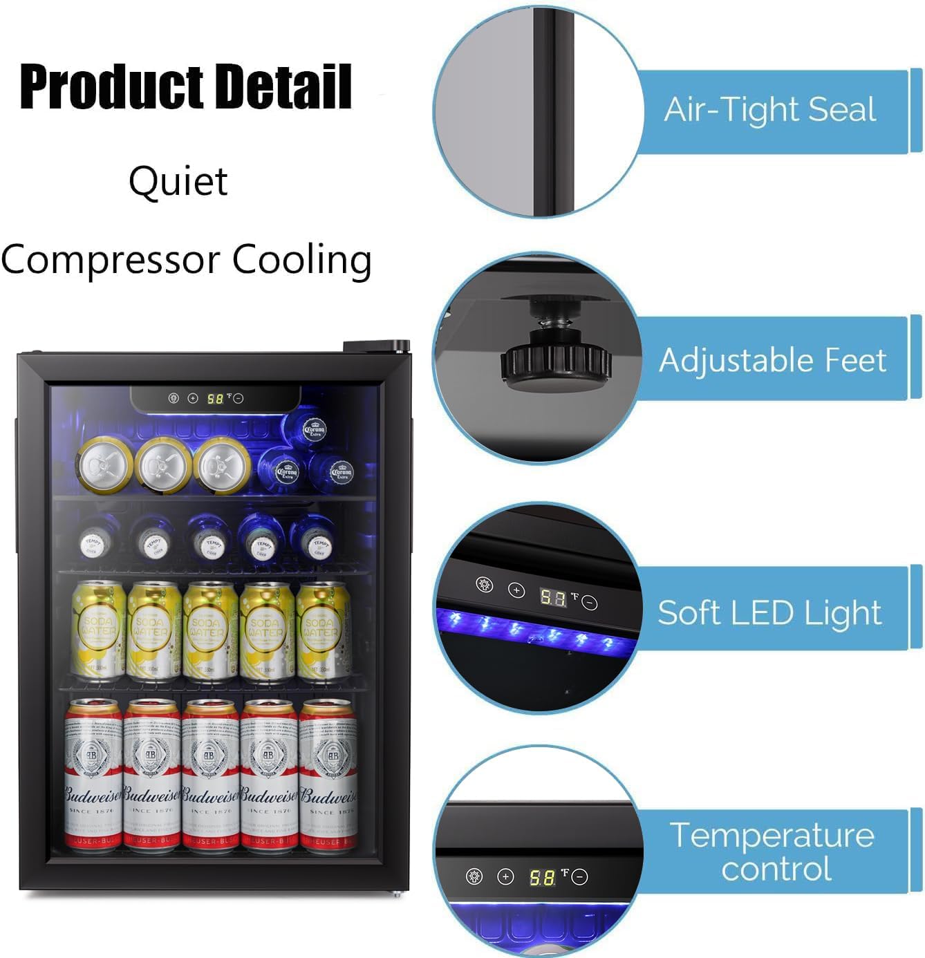 Mini lodówka do napojów z szkl – Wine Beer Fridge Small recenzja i cena