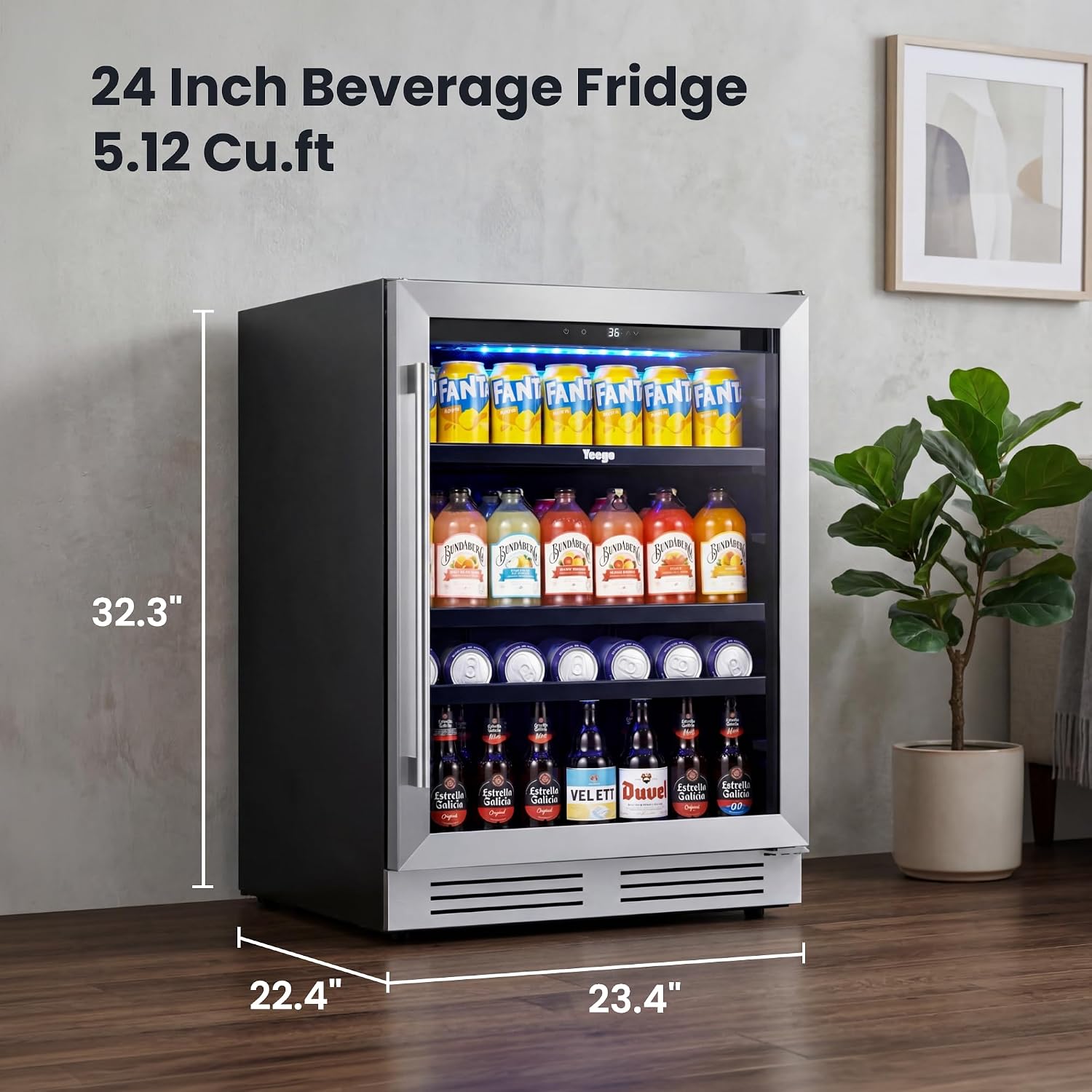 24-calowy chłodziarko-świąca d – Wine Beer Fridge Under Counter recenzja i cena