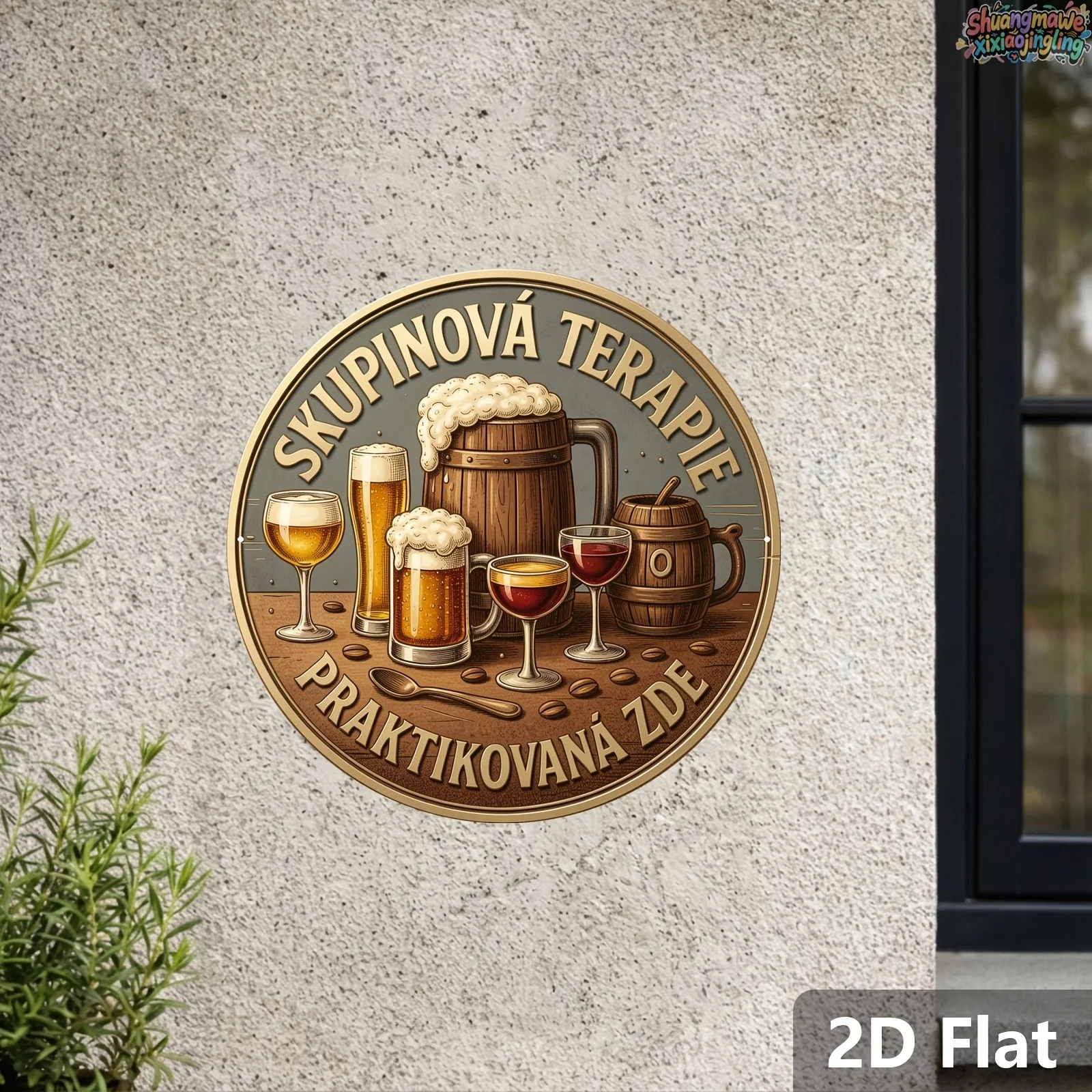 Drewniane tabliczki 2D z humor – Beer And Wine Quote recenzja i cena