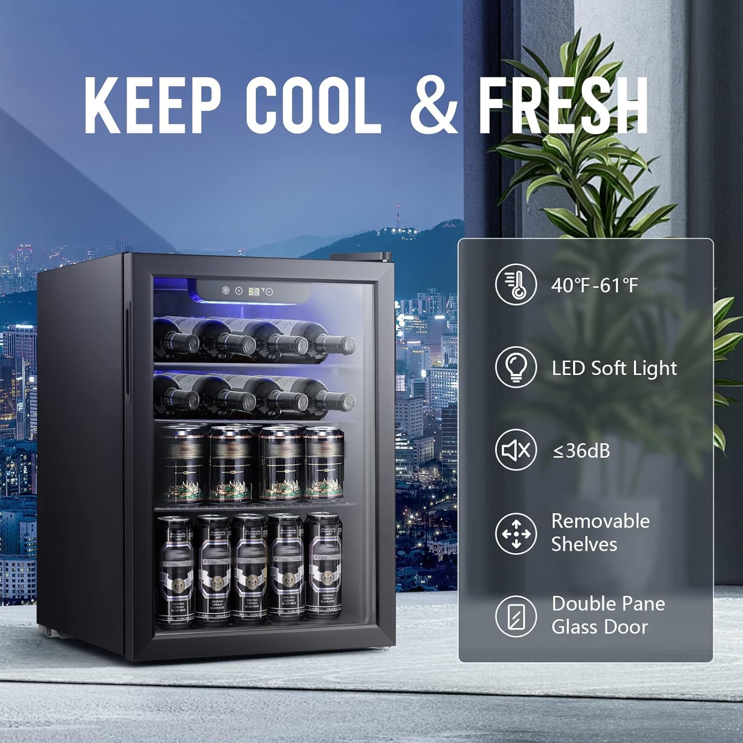 Chłodziarka do wina/szafka na  – Wine Beer Fridge Small recenzja i cena