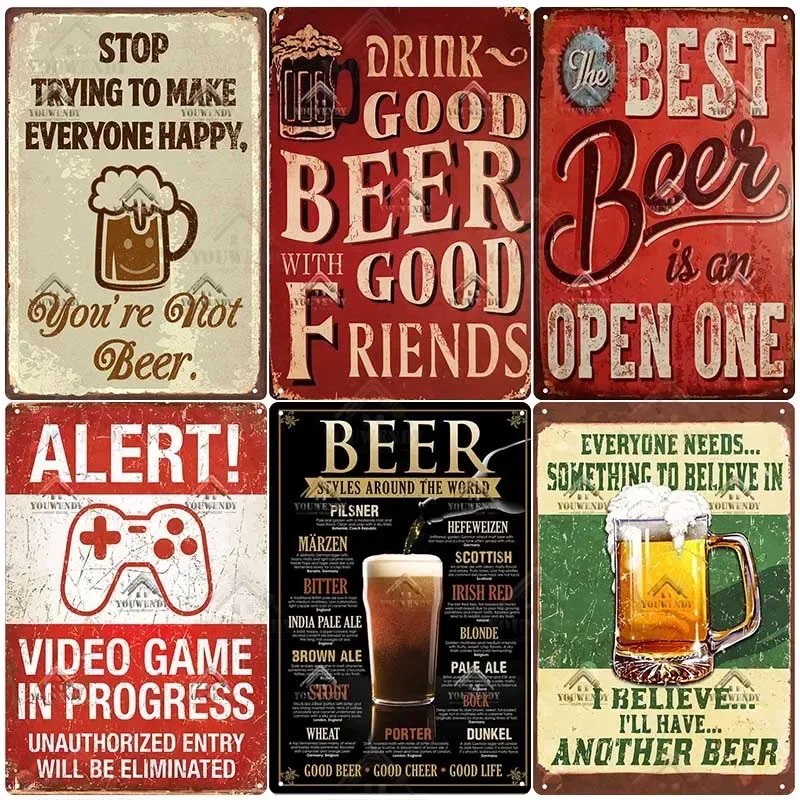 Tabliczka Bar Pub Zabawne Cyta – Beer And Wine Quote recenzja i cena