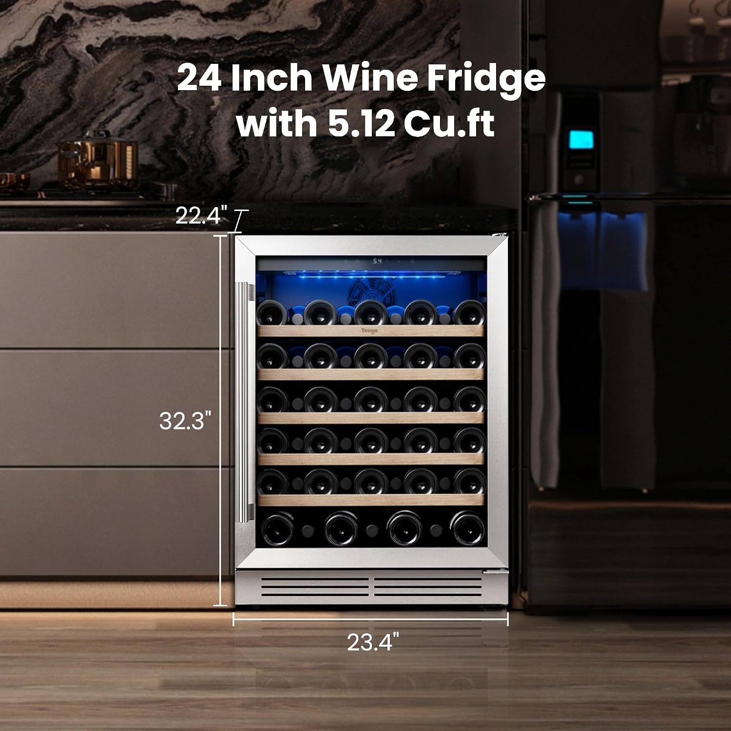 Chłodziarka do wina Yeego - 24 – Wine Beer Fridge Under Counter recenzja i cena