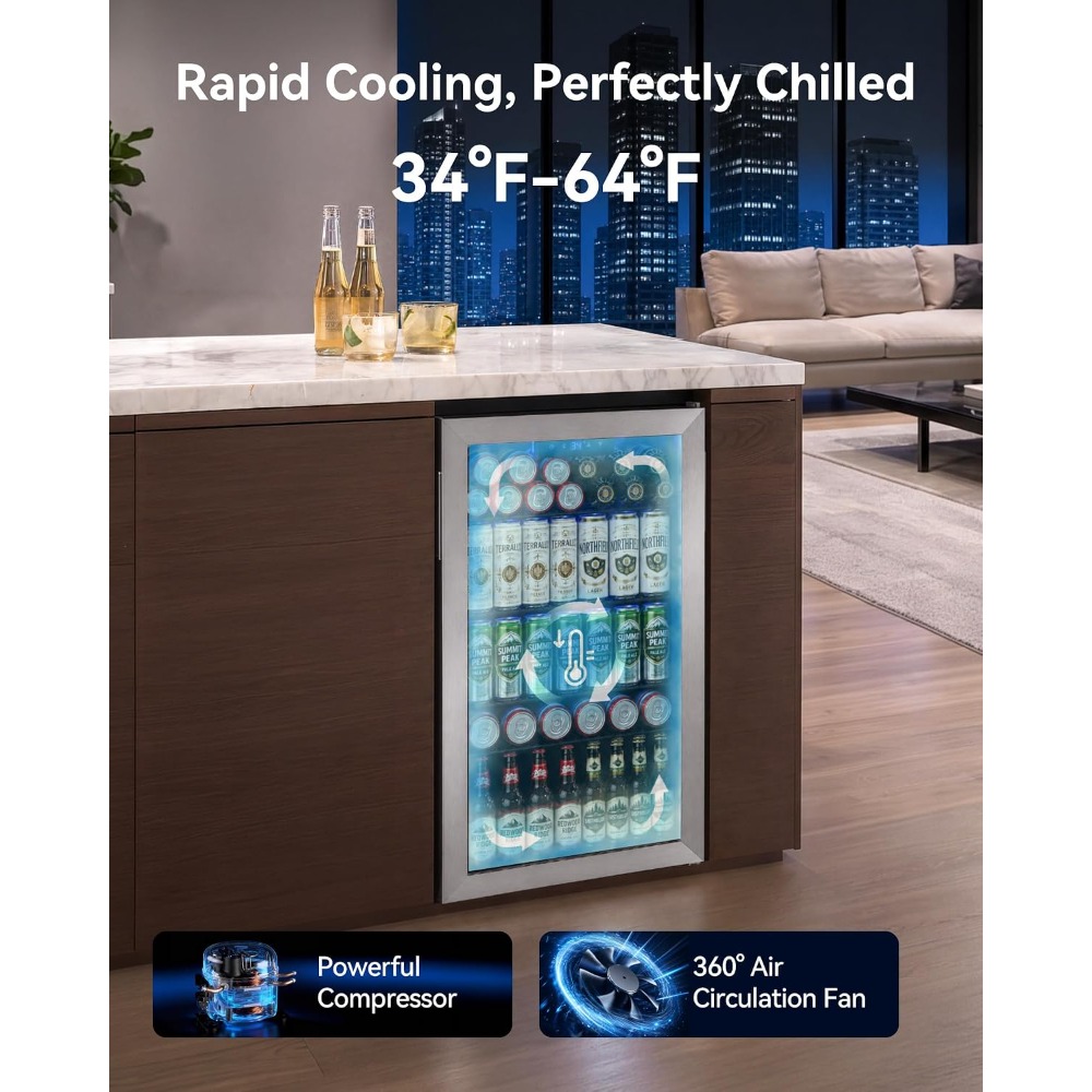 Miniaturowa lodówka na napoje  – Wine Beer Fridge Small recenzja i cena