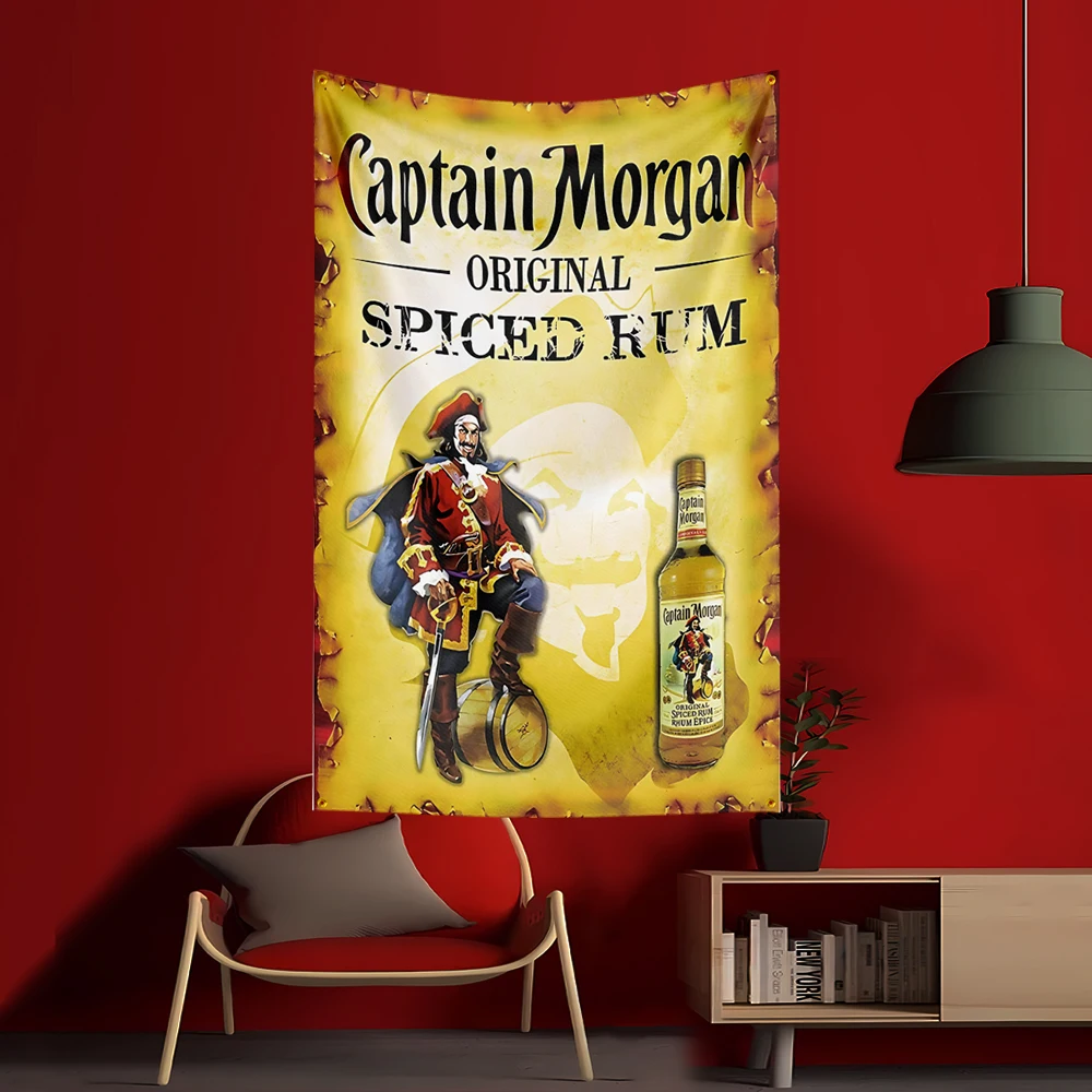 90X150CM C-Captain Morgans rum – Wine Beer Garden recenzja i cena